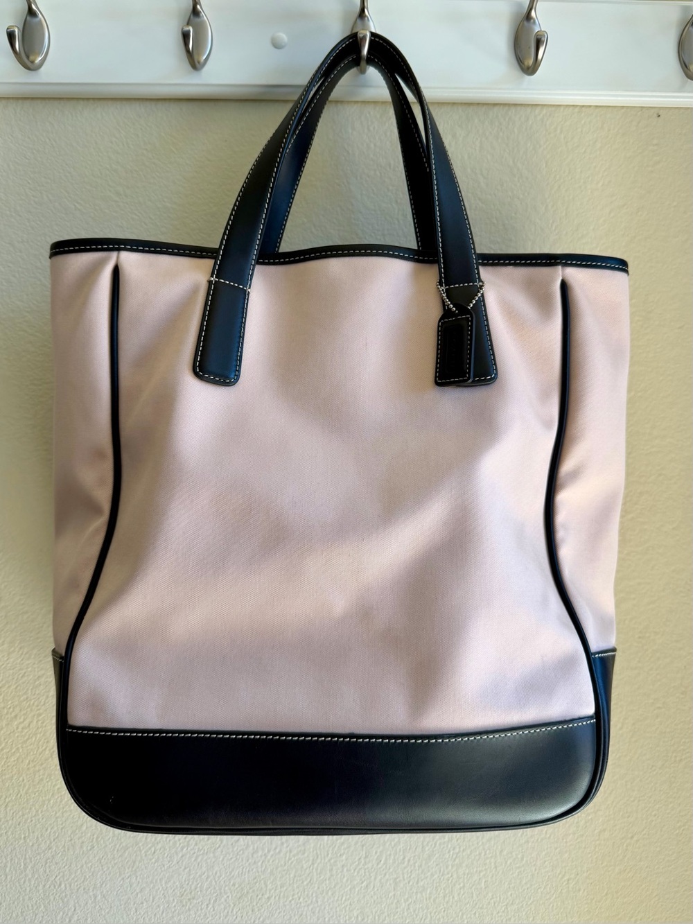 Vintage Coach Hamptons Canvas & Leather Tote Bag – Style 7707